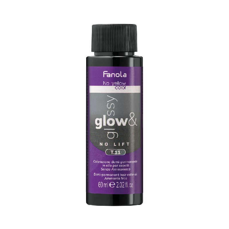 Fanola Glow & Glossy No Lift Oil Toner T.11 Intense Ash 60ml