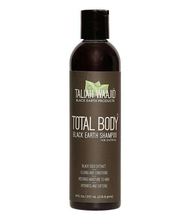 Taliah Waajid Total Body Black Earth Shampoo 8oz