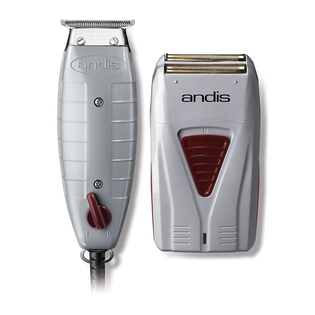 Andis Finishing Combo T-Outliner Trimmer & Profoil Lithium Foil Shaver #17195