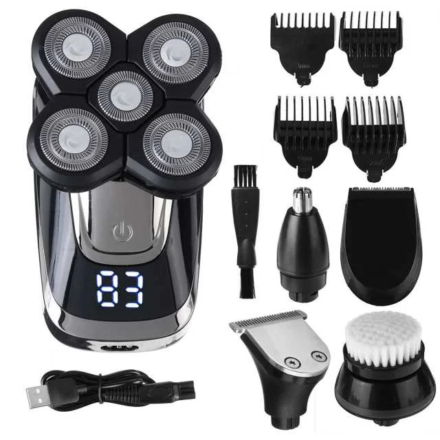 SPZ 5 in 1 4D Electric Men Bald Head Shaver