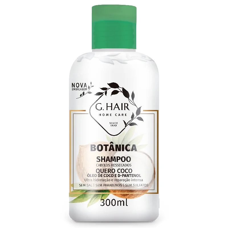 G.HAIR Botanica Coconut Oil & D-Panthenol Shampoo for Dry Hair (300ml/10.1oz)