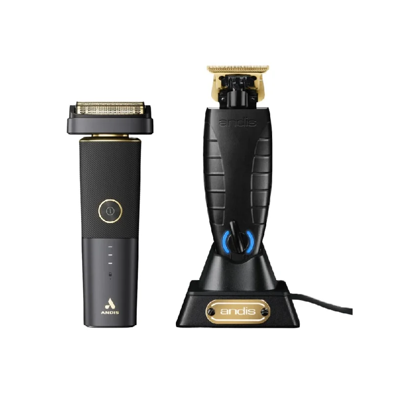 Andis GTX-EXO T-Outlining Cordless Trimmer (74100) + reSURGE Cordless Double Foil Shaver (17300) Value Set