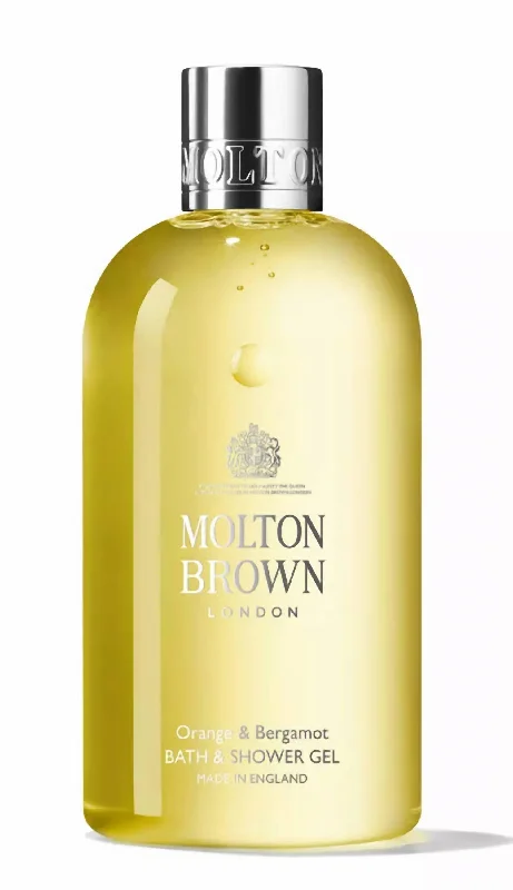 Orange & Bergamot Bath & Shower Gel 10 Fl Oz In Yellow