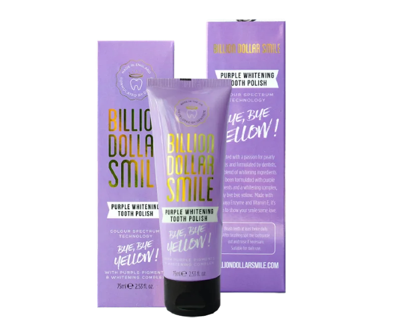 Billion Dollar Smile Purple Whitening Toothpaste 75ML