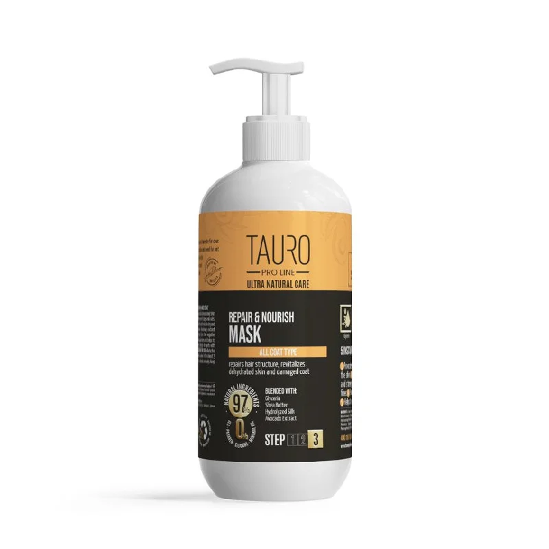 Tauro Pro Line  Ultra Natural Repair & Nourish Dog & Cat Mask For All Coat Type To Repair And Revitalize Damaged Coat