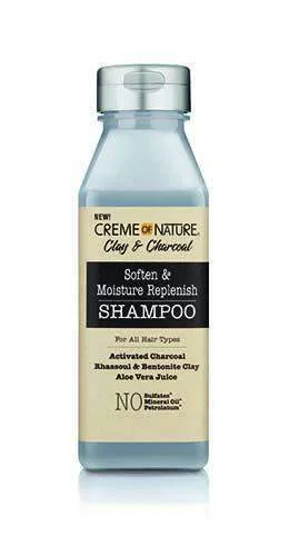 Cream Of Nature Clay & Charcoal Soften & Moisture Replenish Shampoo