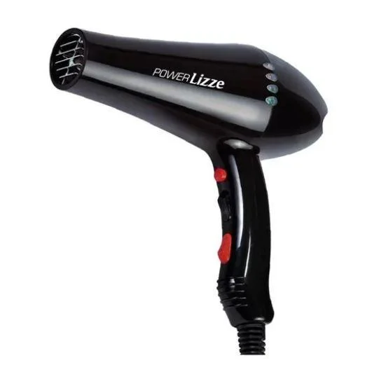 Professional Brushing Power Lizze Hairstyling Black Dryer 2200W 220V - Lizze