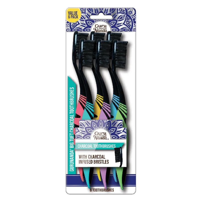 Charcoal Infused Toothbrushes (6 Count)