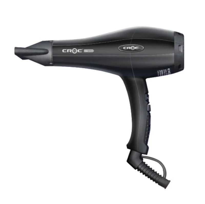 TURBO ION CROC HYBRID HAIR DRYER-BLACK