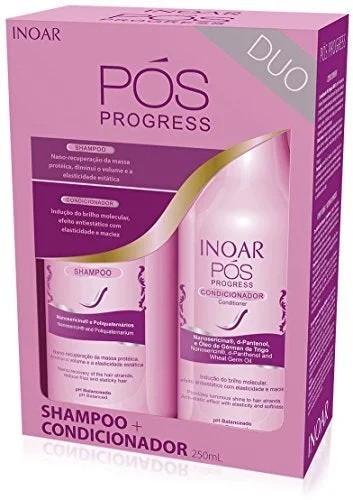 Inoar POS Progress Home Care Shampoo & Conditioner Duo Set (2x250ml/8.4oz)