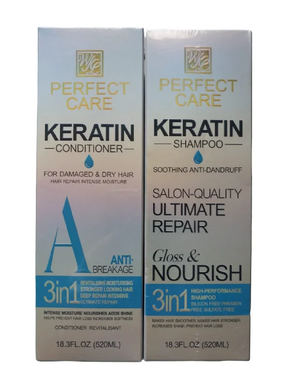 ( Combo ) Perfect Care Keratin Shampoo & Conditioner 520ML