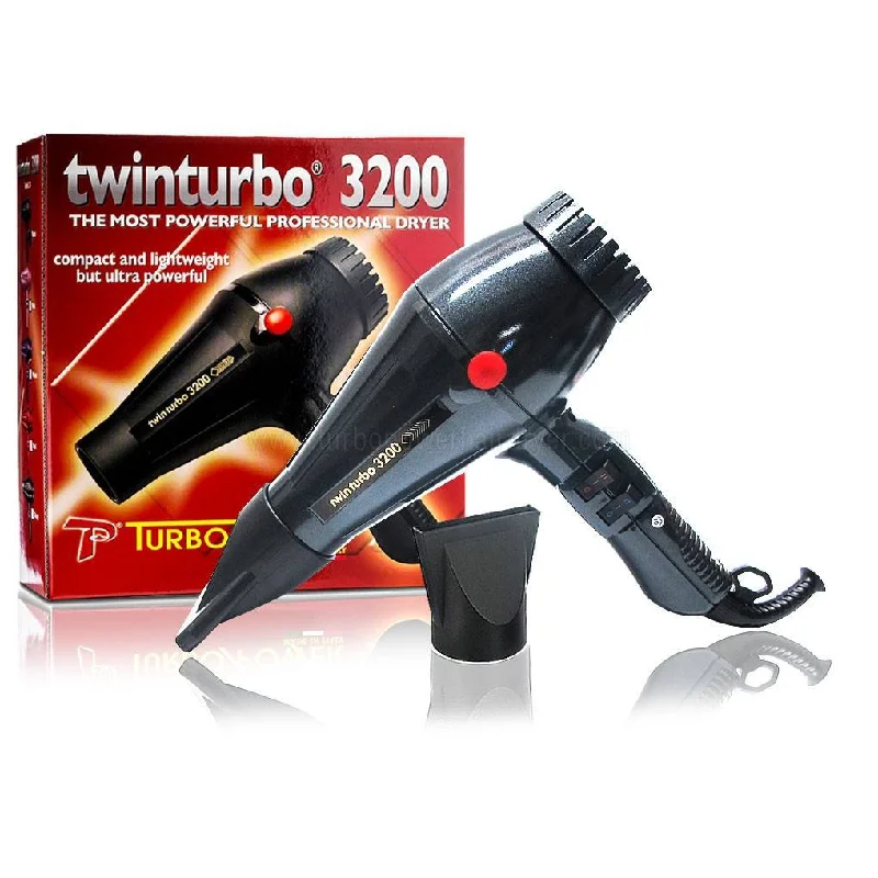 Turbo Power Twin Turbo 3200 Hair Dryer-Grey