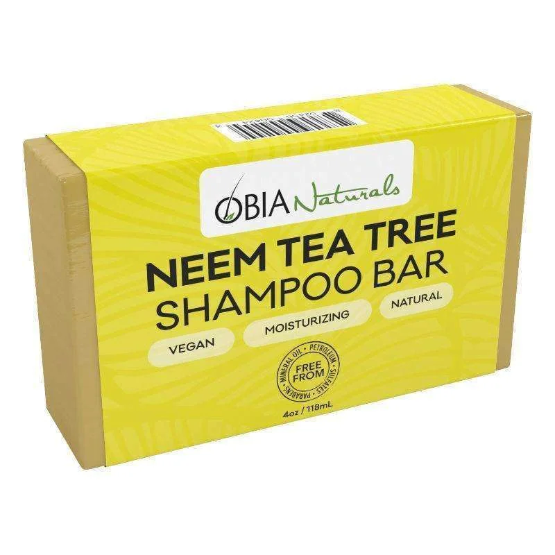 OBIA Naturals Hair Care Neem & Tea Tree Shampoo Bar