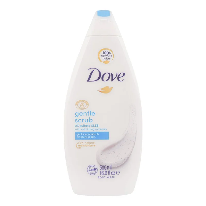 DOVE BODY WASH GENTLE SCRUB EXFOLIATING 500 ML