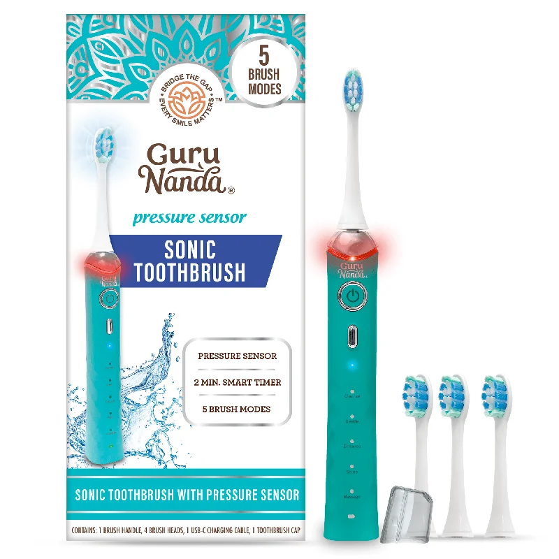 Pressure Sensor Sonic Toothbrush - Teal