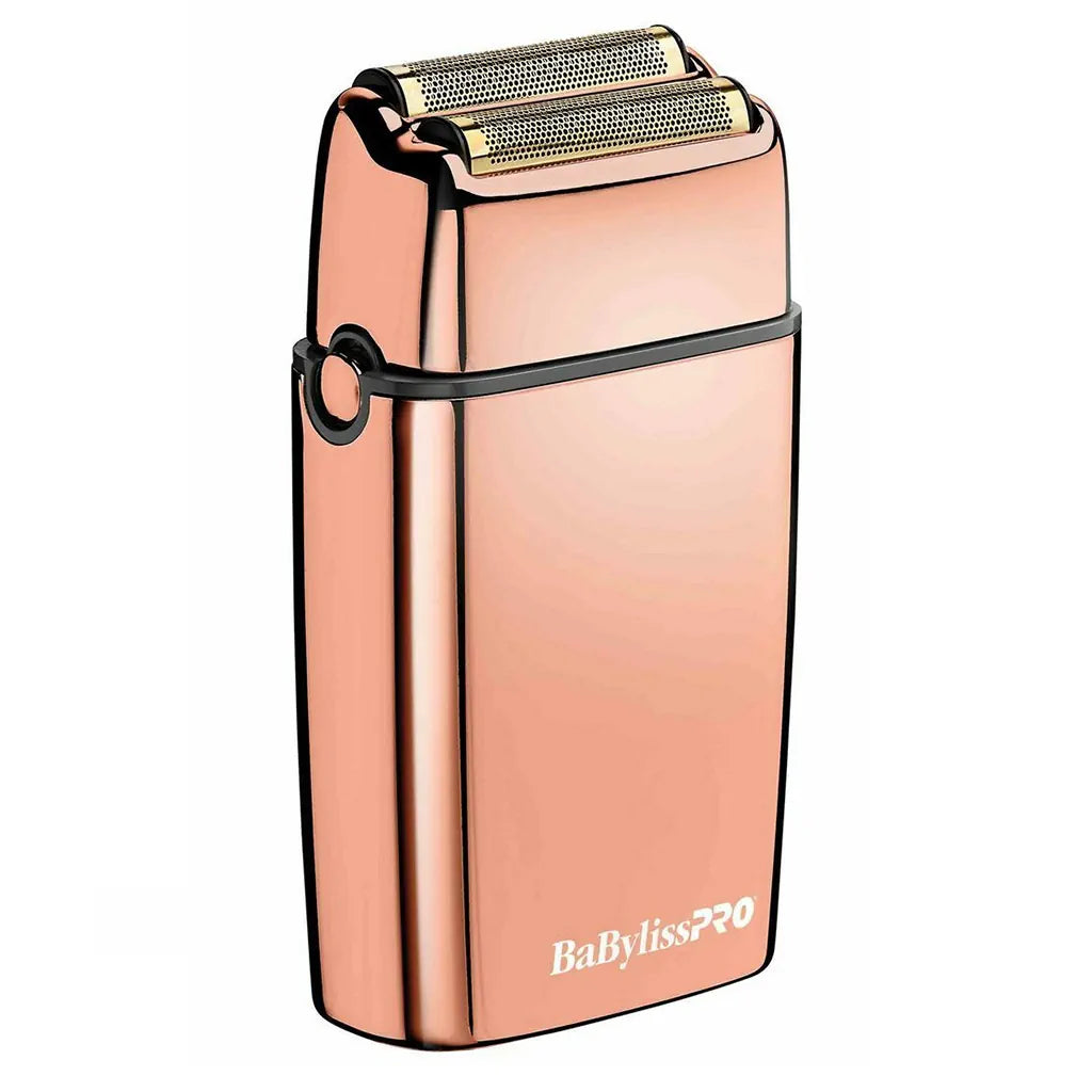 BaBylissPRO Cordless Metal Double Foil Rose Gold Shaver FX02