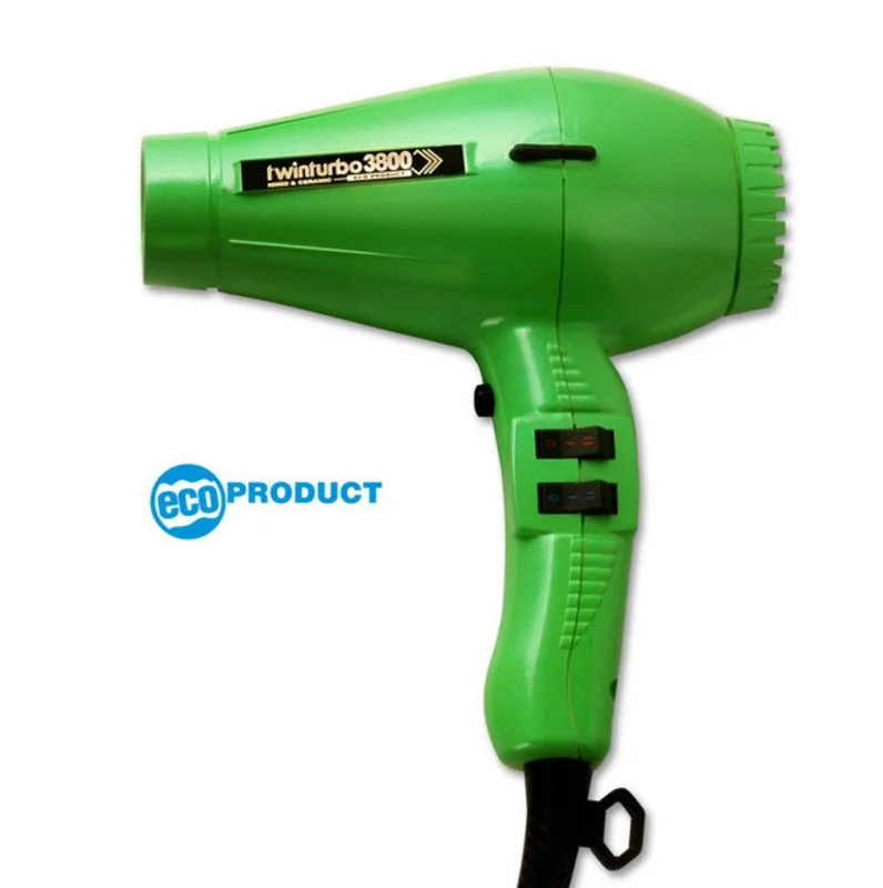 TURBO POWER TWIN TURBO 3800 IONIC CERAMIC HAIR DRYER-GREEN