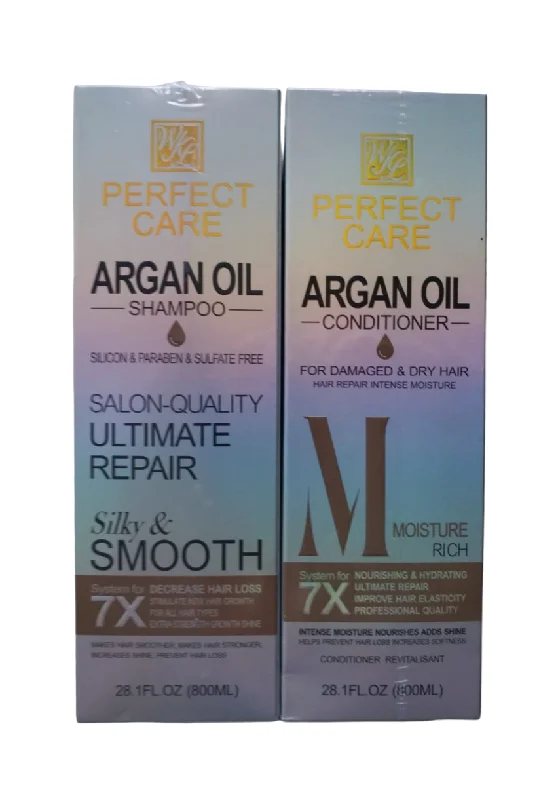 (Combo )Perfect Care Argan Oil Ultimate Repair Shampoo & Conditioner 800ML