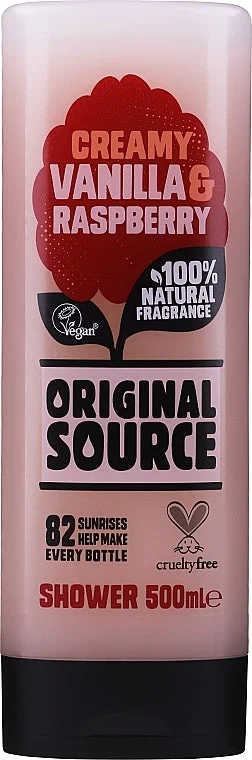 ORIGINAL SOURCE SHOWER GEL CREAMY VANILLA & RASPBERRY 500 ML