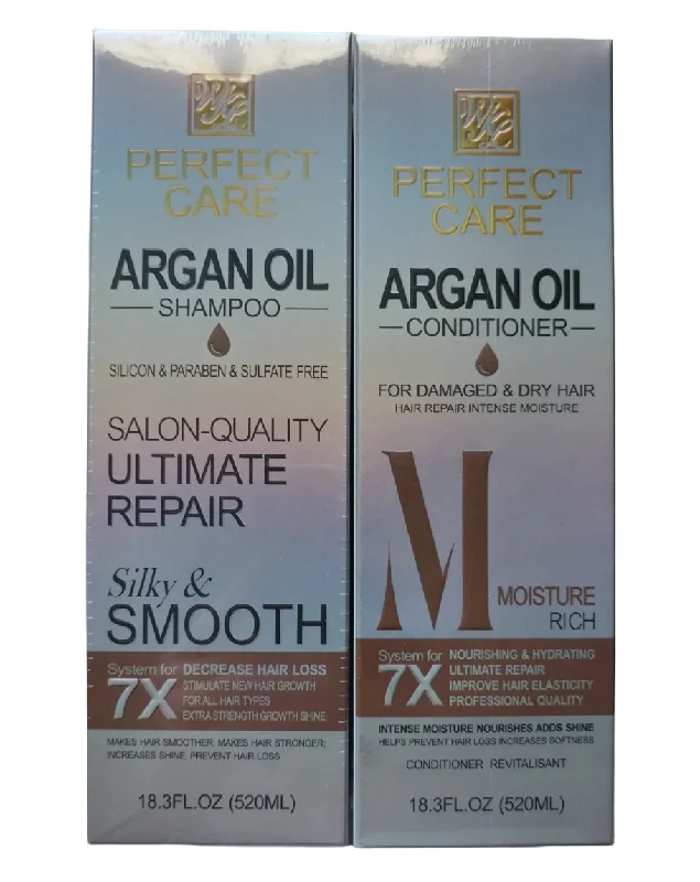 ( Combo )Perfect Care Argan Oil Ultimate Repair Shampoo & Conditioner 520ML