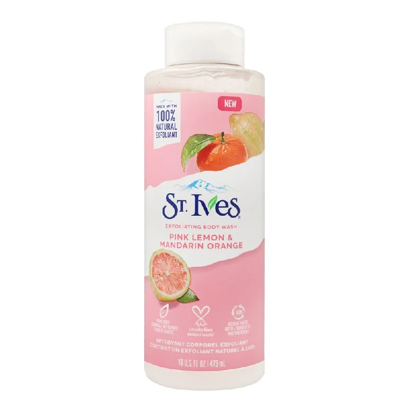 ST.IVES BODY WASH PINK LEMON & MANDARIN ORANGE 473 ML