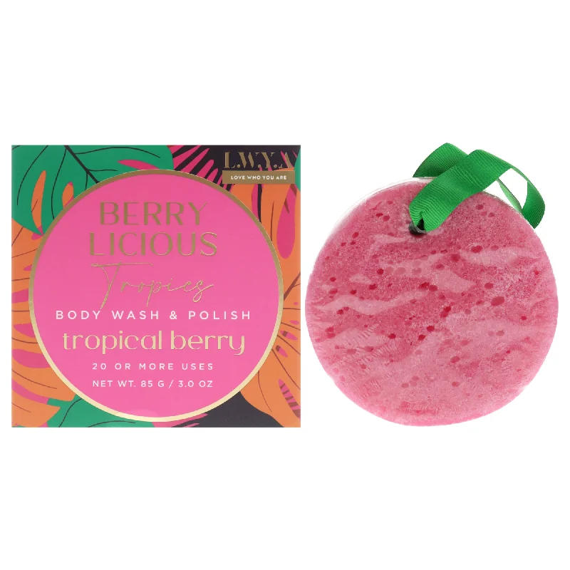 Body Wash and Polish - Tropical Berry by LWYA for Women - 3 oz Body Wash