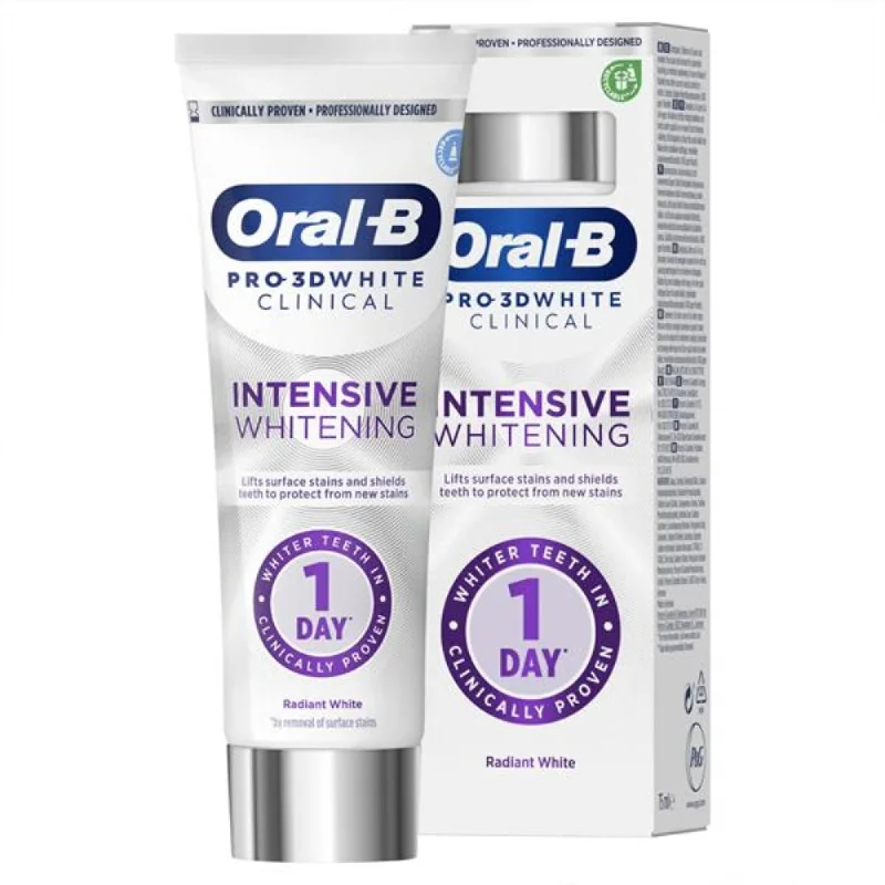 Oral B 3D White Radiant White Toothpaste 75ML