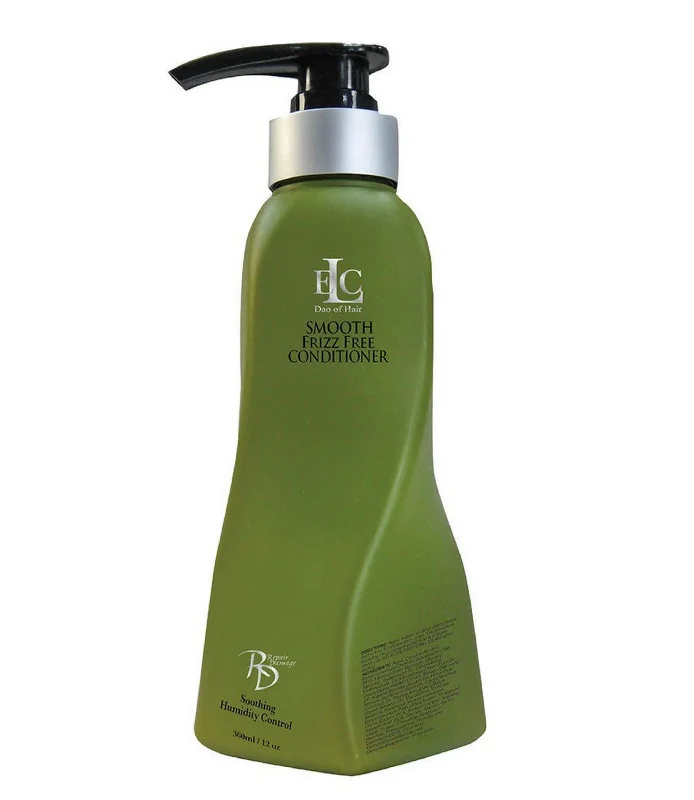 ELC RD Smooth Frizz Free Conditioner; Detangles, Adds Color Protection, Smooths, Controls Frizz & Humidity. Moisturizes (12 oz). Strengthens & Adds Shine. Curly Or Straight, Control Frizz