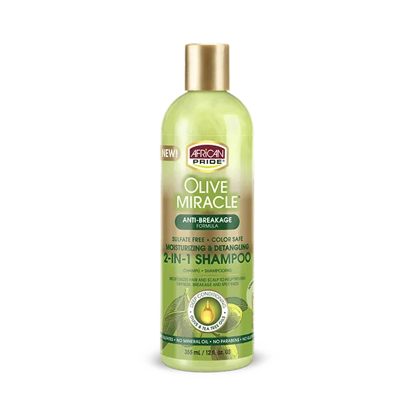 African Pride Olive Miracle 2 in 1 Shampoo & Conditioner