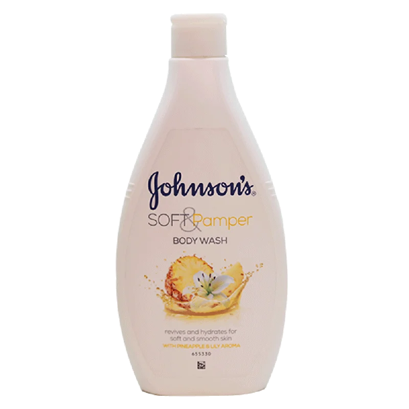 JOHNSONS BODY WASH WITH PINEAPPLE SOFT AND PAMPER 400 ML